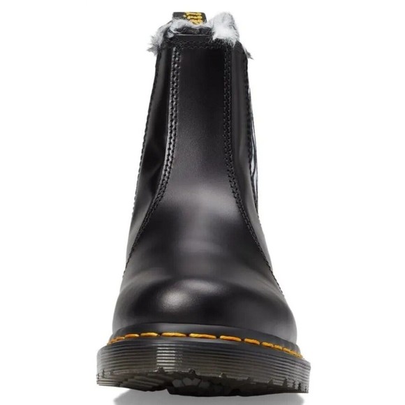 Dr Martens 2976 Leonore Chelsea Boots Womens Size 6 Black Smooth Leather Zebra - Picture 8 of 9